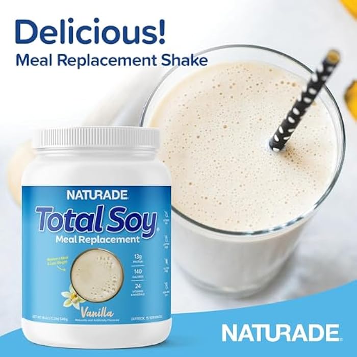 Naturade Total Soy Protein Powder - 13g Protein & 140Cal per Servings, Zero Trans Fat, Non-GMO Soy - Lactose & Gluten Free - Vanilla (15 Servings) - Image 4