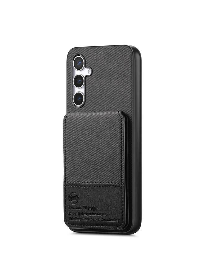 S-TOP Case For Samsung Galaxy A36 Twill Fabric Leather Vertical Flip RFID Card Bag Phone Case - Image 2