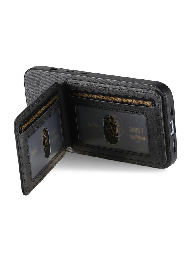 S-TOP Case For Samsung Galaxy A36 Twill Fabric Leather Vertical Flip RFID Card Bag Phone Case - Image 3