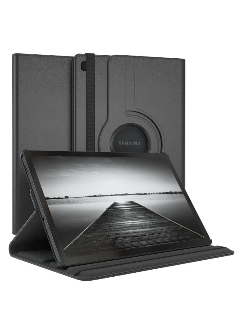 DUSALA 360 Degree Rotating Stand Auto Sleep Wake Folio Leather Smart Cover for Samsung Galaxy Tab S8 Plus 12.4 -Inch - Image 1