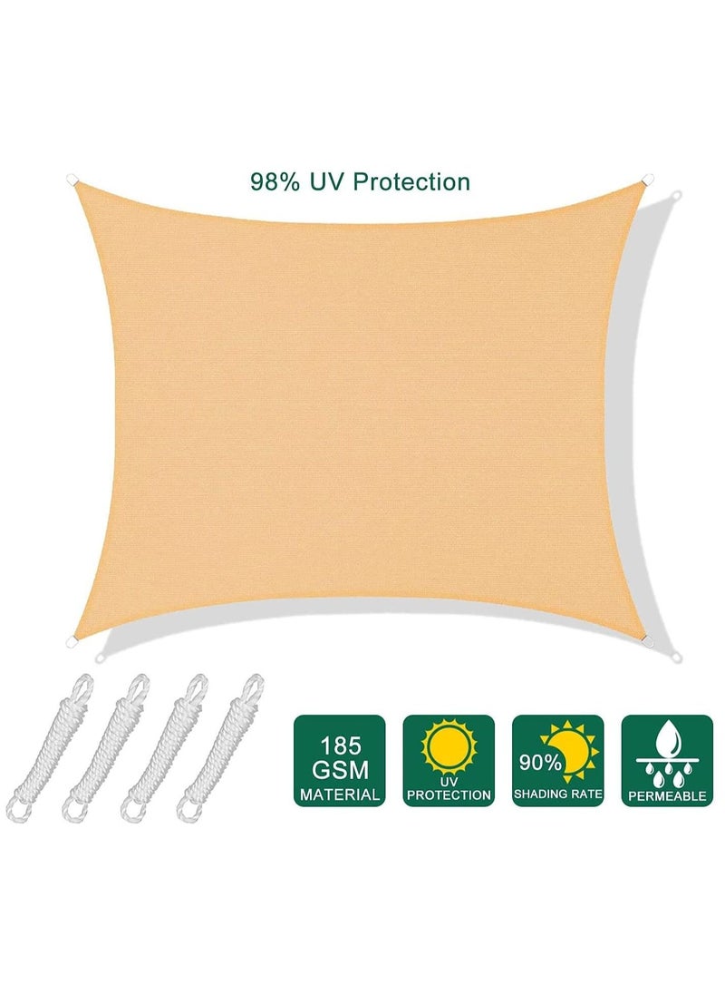 Sun Shade Sail Rectangle UV Block Canopy for Patio Backyard Lawn Garden Outdoor Activities, Sand (3.05m x 3.96m) - pzsku/ZEFC5DAB2567A3DB0C697Z/45/_/1659596477/86ae7e4a-e9f1-4999-abbb-ac1afd5fe52b