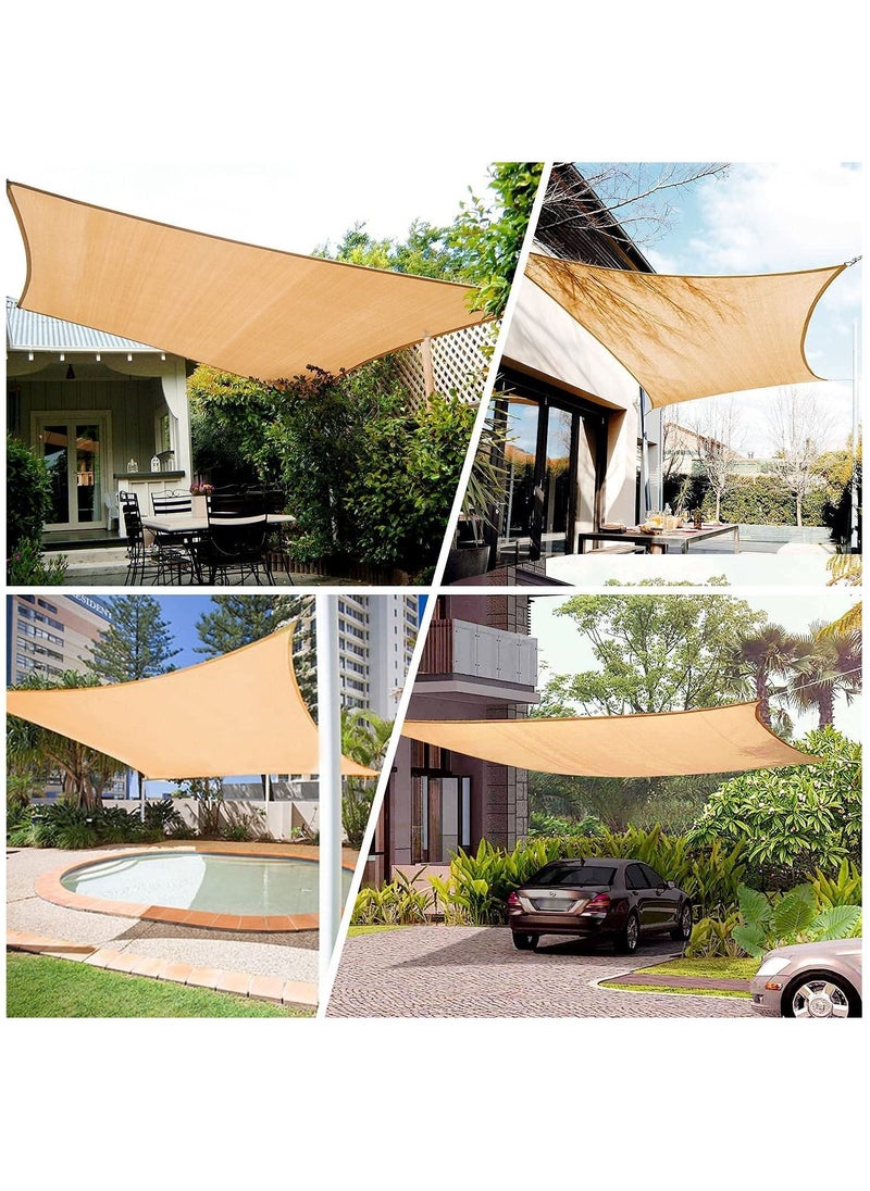 Sun Shade Sail Rectangle UV Block Canopy for Patio Backyard Lawn Garden Outdoor Activities, Sand (3.05m x 3.96m) - pzsku/ZEFC5DAB2567A3DB0C697Z/45/_/1659596477/aaf8041a-18bc-4291-9101-7081cfd171db