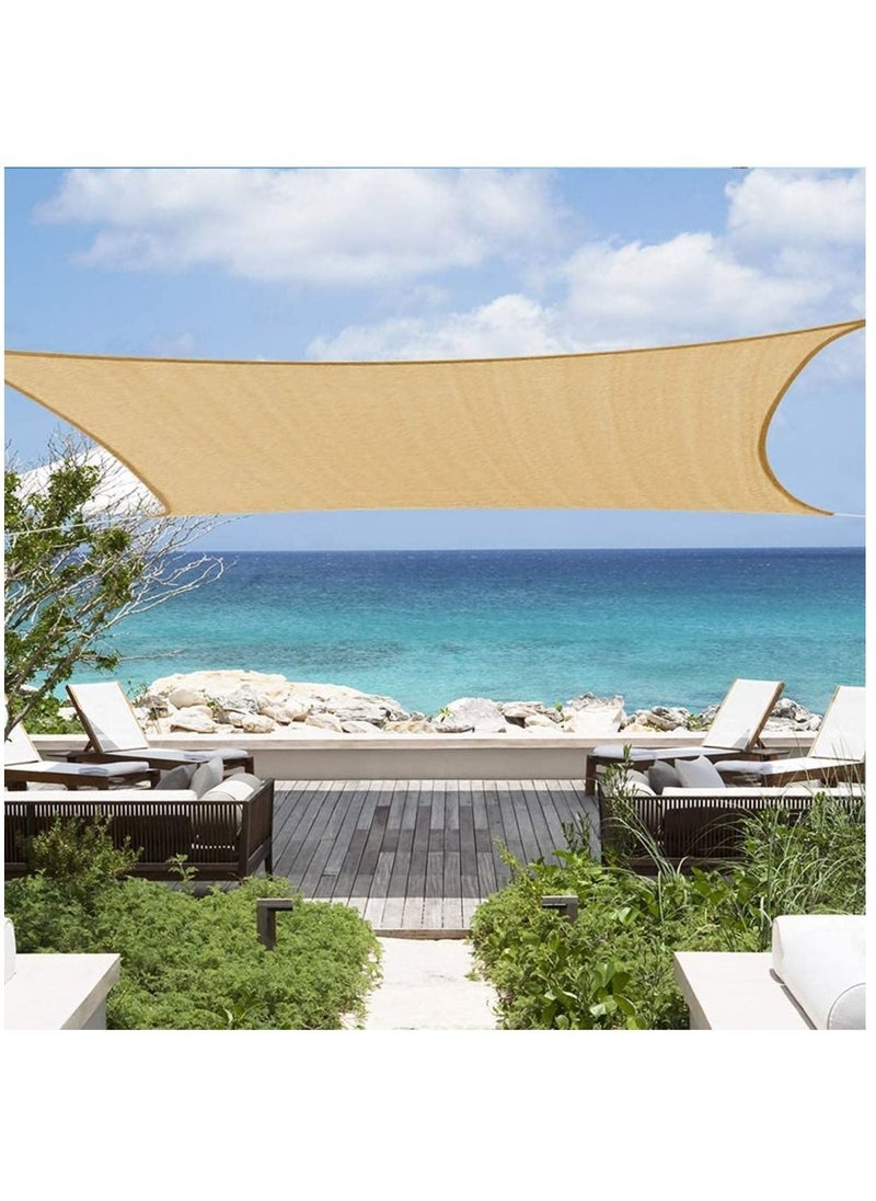 Sun Shade Sail Rectangle UV Block Canopy for Patio Backyard Lawn Garden Outdoor Activities, Sand (3.05m x 3.96m) - pzsku/ZEFC5DAB2567A3DB0C697Z/45/_/1659596477/ddfc58f5-1427-47d2-8568-92c6ba6420ba