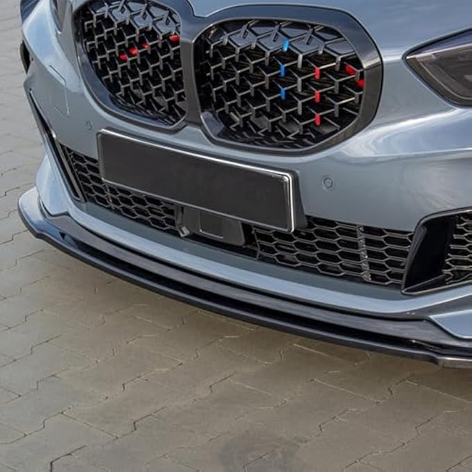 FINMOKAL Front Bumper Splitter Lip Chin Spoiler Air Dam Body Kit Compatible with BMW 1 Series F40 M Sport 118i 120i 128ti 2020+ (Glossy Black) - Image 3