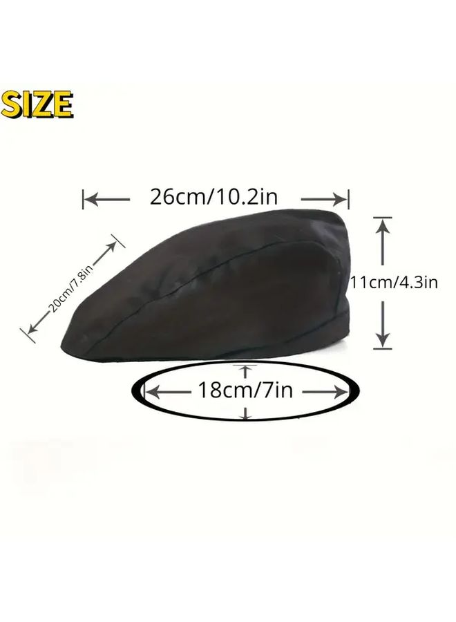 2 Pcs Knives And Forks Print Chef Hat Unisex Coffee Waiter Work Cap Kitchen Accessory - Image 3