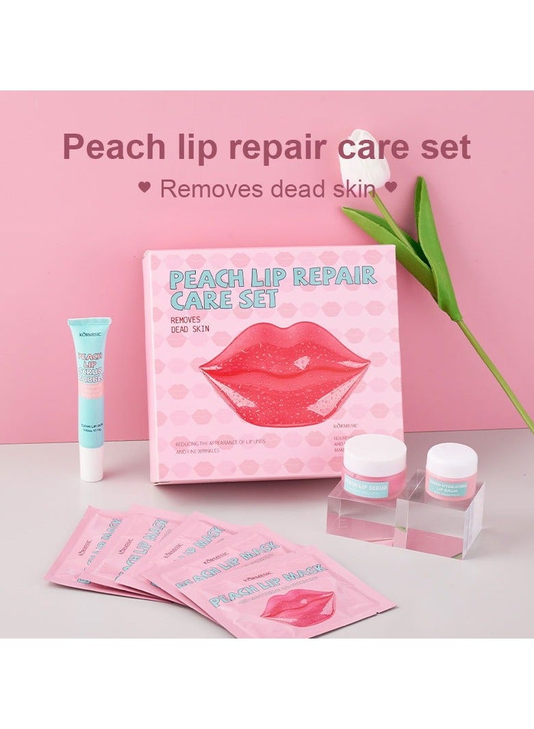 Kormesic مجموعة العناية بالشفاه 10 جرام + 20 جرام + 15 جرام + 8 جرام * 5 قطع-حل العناية بالشفاه الكامل - Image 2