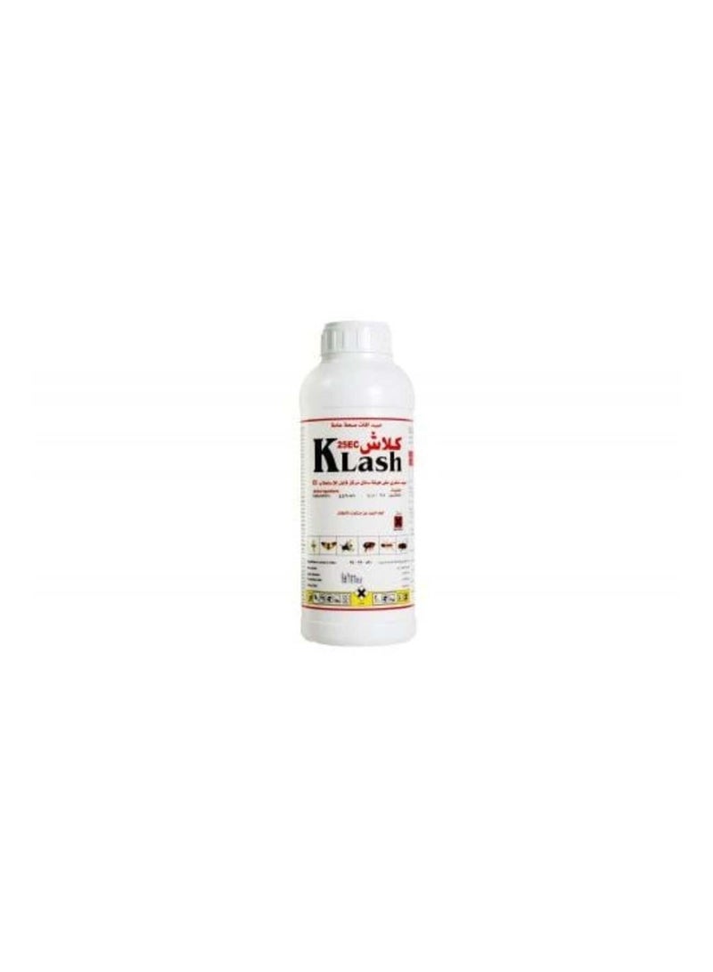 Klash EC 25 Insecticide Liquid to Eliminate Flies Mosquitoes Cockroaches and Bed Bugs 1 Liter - Image 2