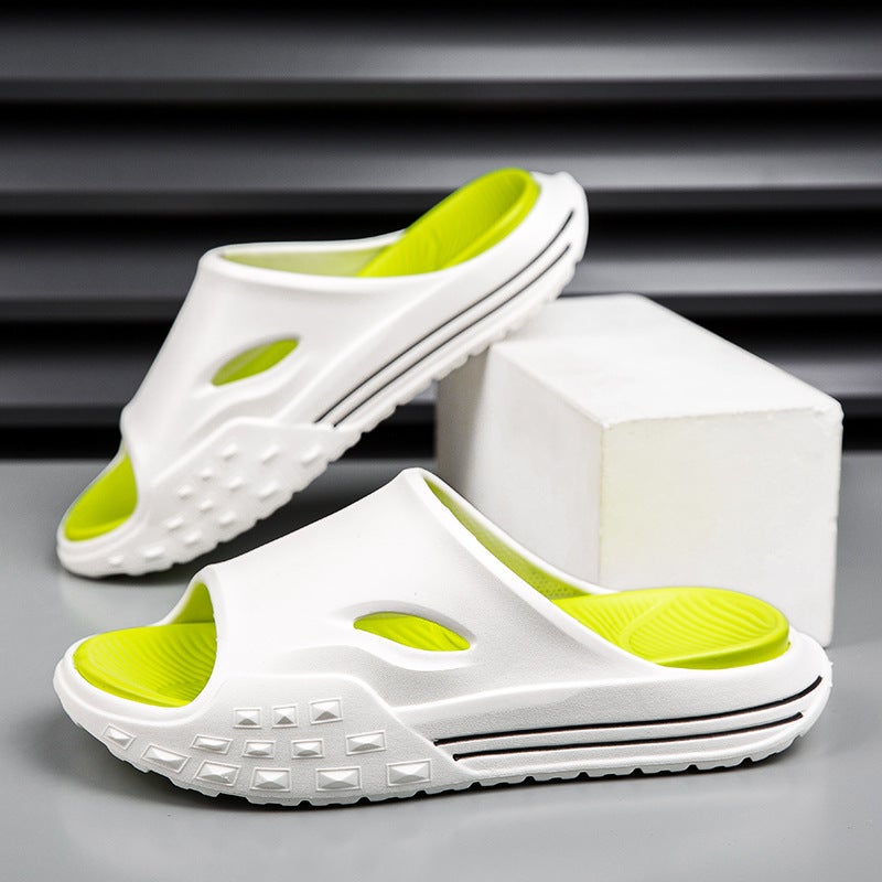 Slippers Men'S Thick-Soled Eva Sports Slippers Outer Wear Fashionable One-Word Shops Casual Beach Sandals - Image 2