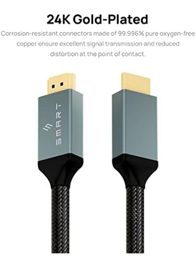 Smart Premium 4K Hdmi High Speed Cable 3 Meter Hdmi To Hdmi Gold Plated Pure Copper Core Aluminium Alloy Shell Black - Image 3