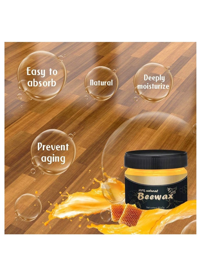 Generic - Wood Seasoning Beewax Natural Beewax Traditional Wood Wax Multipurpose Beeswax Furniture Polish for Wood and Furniture, Natural beeswax Wood Cleaner and Polishing, for Furniture, Floor, Tables - Image 1