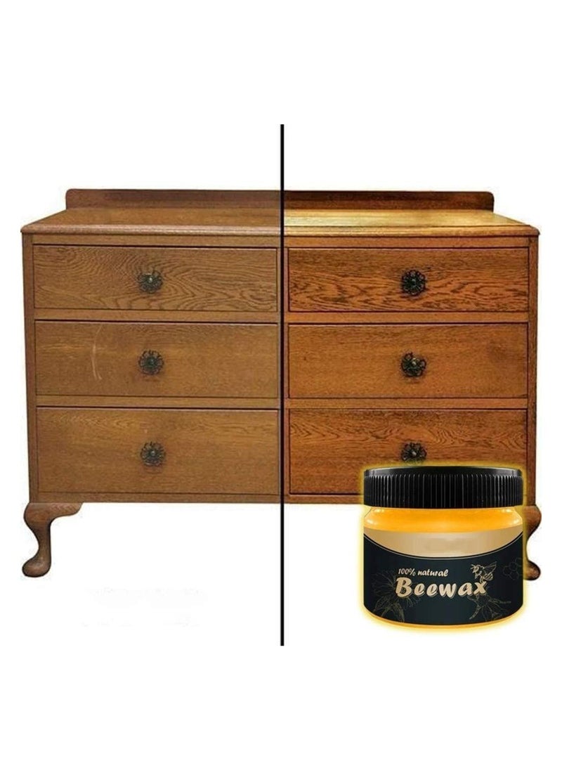 Generic - Wood Seasoning Beewax Natural Beewax Traditional Wood Wax Multipurpose Beeswax Furniture Polish for Wood and Furniture, Natural beeswax Wood Cleaner and Polishing, for Furniture, Floor, Tables - Image 1