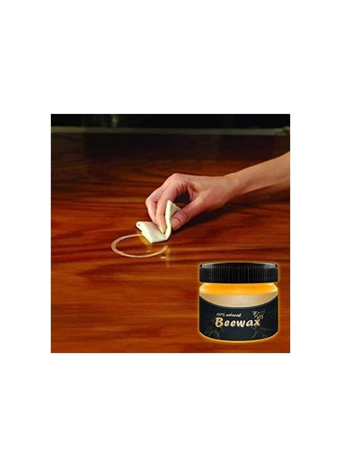 Generic - Wood Seasoning Beewax Natural Beewax Traditional Wood Wax Multipurpose Beeswax Furniture Polish for Wood and Furniture, Natural beeswax Wood Cleaner and Polishing, for Furniture, Floor, Tables - Image 1