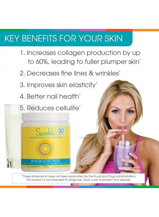 Sparkle Collagen Hydrolyzed Collagen Powder - Sparkle Skin Boost Plus (Mixed Berry) [30-Serves] VERISOL Collagen Peptides Protein Powder Vitamin C, Non-GMO Collagen Supplement Drink, Keto Protein Powder Nutrition - Image 1