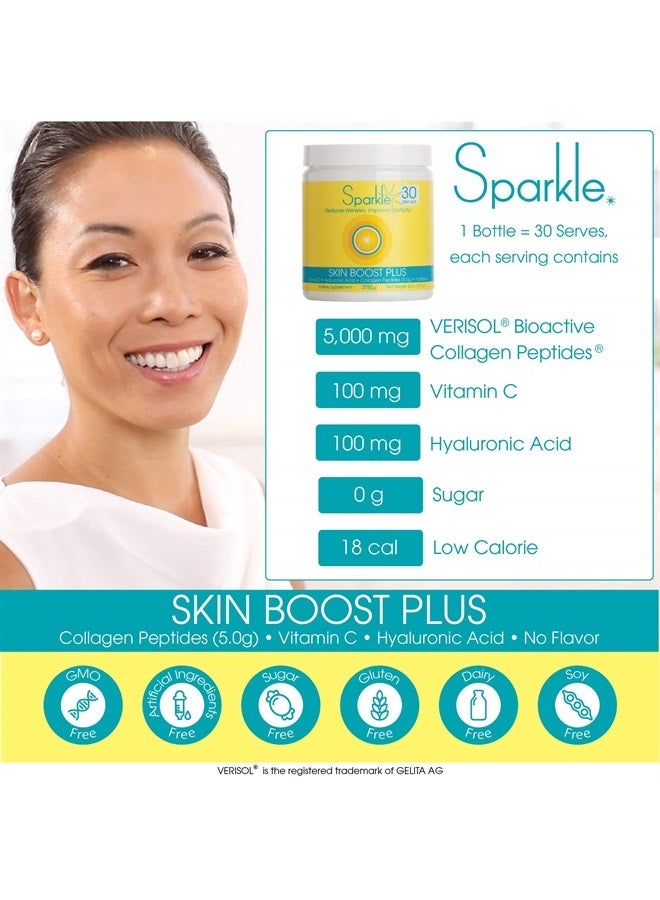 Sparkle Collagen Hydrolyzed Collagen Powder - Sparkle Skin Boost Plus (Mixed Berry) [30-Serves] VERISOL Collagen Peptides Protein Powder Vitamin C, Non-GMO Collagen Supplement Drink, Keto Protein Powder Nutrition - Image 2