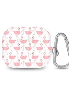 Stylizedd StylePods Case for Airpods 3rd Gen Case With Anti-Lost Keychain - Feminine Flamingos  - Image 1