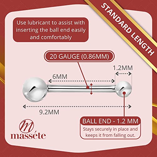 Massete 14k Yellow Gold Nose Ring Tiny Ball Micro Stud Piercing Body - Image 4