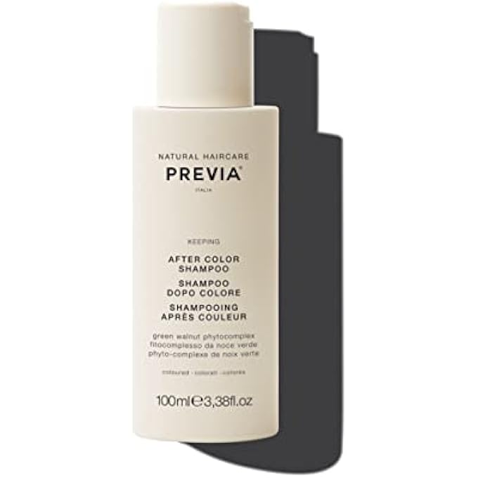 PREVIA KEEPING AFTER COLOR SHAMPOO PROTECTIVE SHAMPOO FOR COLOR TREATED HAIR NATURAL SHAMPOO FOR COLOR PROTECTION AND VIBRANCE VEGAN SULFATE FREE PARABEN FREE 3.38 OZ - Image 1