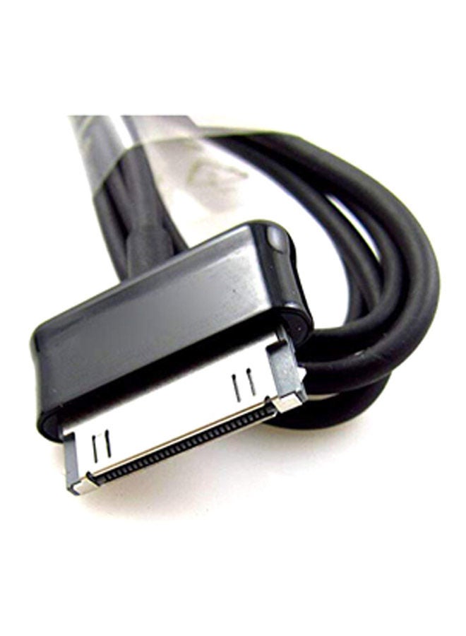 NIBEMINENT USB Data and Charging Cable For Samsung Galaxy Tab (P7300) Black - Image 4
