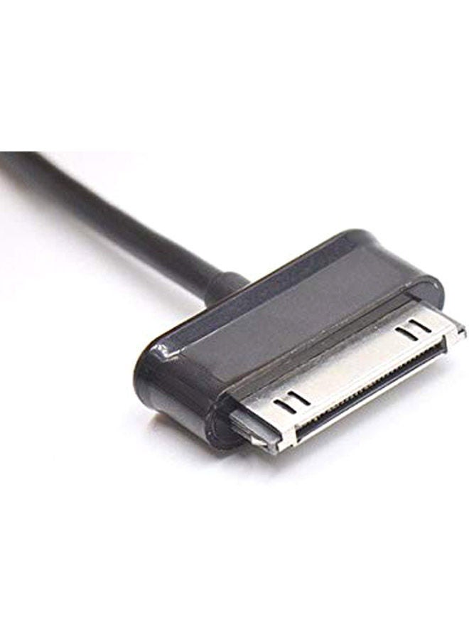 NIBEMINENT USB Data and Charging Cable For Samsung Galaxy Tab (P7300) Black - Image 5