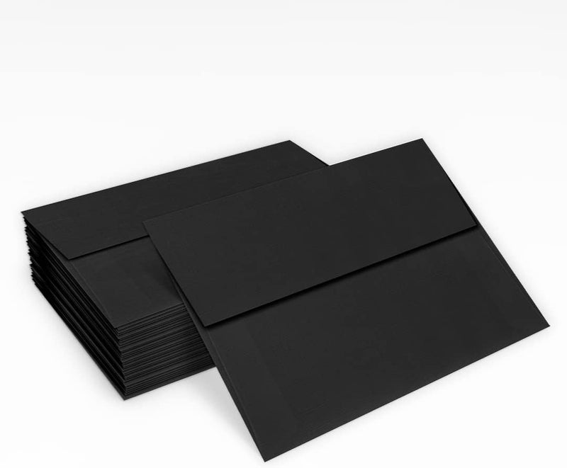 LUXPaper A2 Invitation Envelopes | Peel & Press | 4 3/8" x 5 3/4" | Black Linen | 80lb. Text | 50 Qty - Image 5
