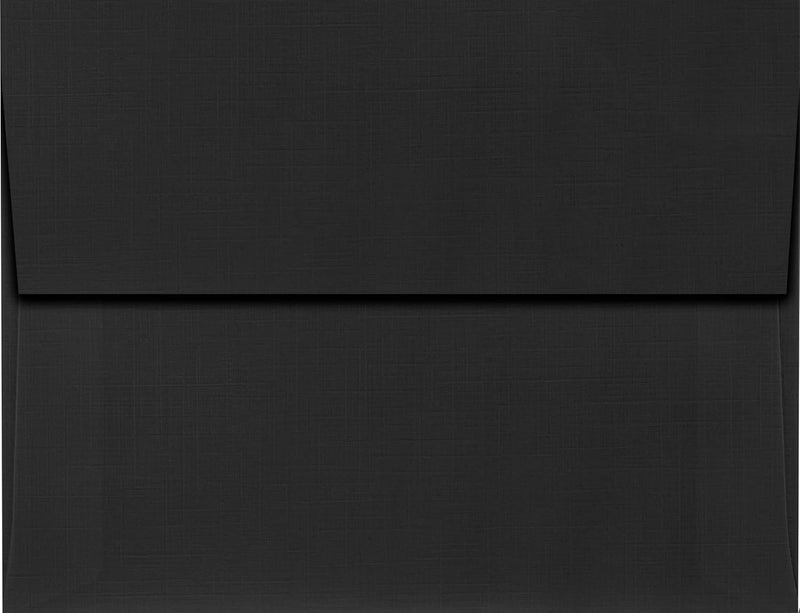 LUXPaper A2 Invitation Envelopes | Peel & Press | 4 3/8" x 5 3/4" | Black Linen | 80lb. Text | 50 Qty - Image 2