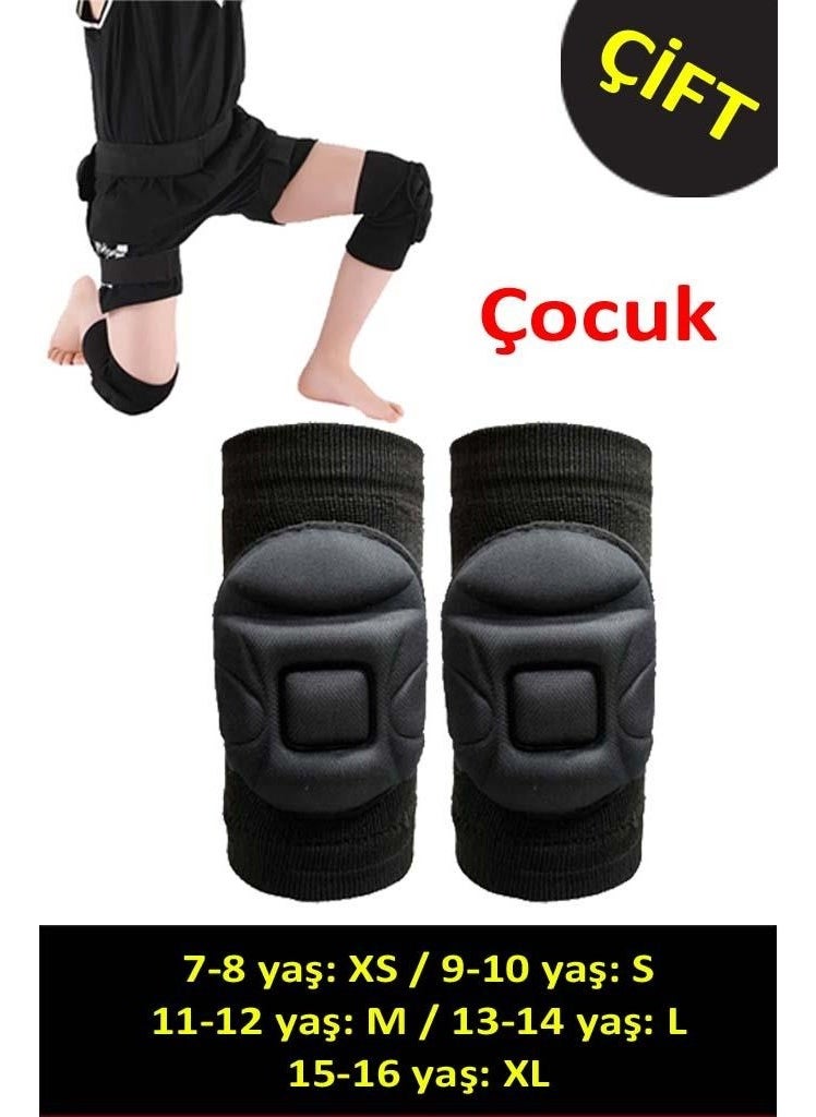 Liggo Double Children's Volleyball Knee Pad Goalkeeper Knee Pad Embossed Sponge Supported  - Image 1