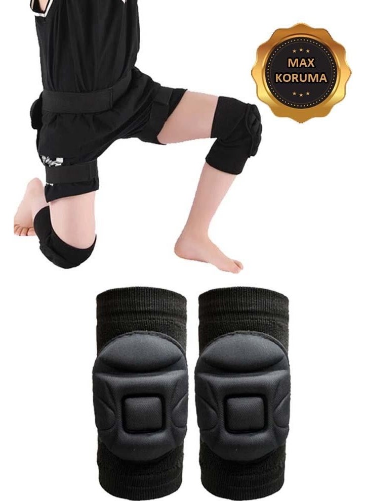 Liggo Double Children's Volleyball Knee Pad Goalkeeper Knee Pad Embossed Sponge Supported  - Image 3