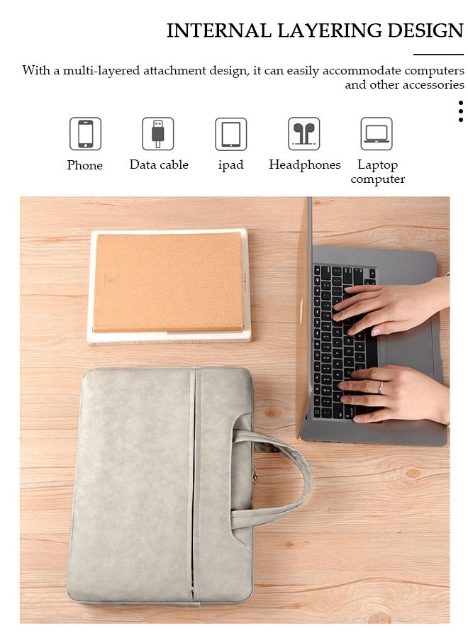 DUNISO 15.6 Inch Laptop Bag Lightweight Computer Bag Travel Business Briefcase Water Resistance Shoulder Messenger Bag Crossbody Bag for Men and Women Work Office - Image 4