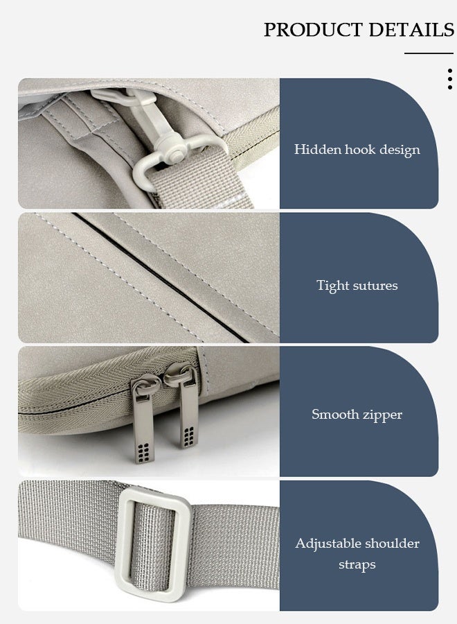 DUNISO 15.6 Inch Laptop Bag Lightweight Computer Bag Travel Business Briefcase Water Resistance Shoulder Messenger Bag Crossbody Bag for Men and Women Work Office - Image 3