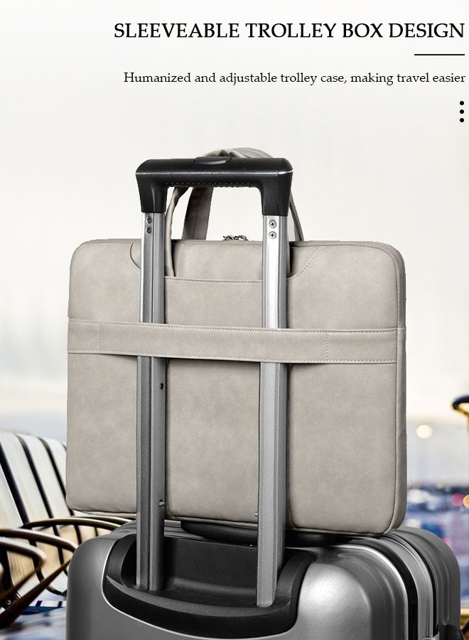 15.6 Inch Laptop Bag Lightweight Computer Bag Travel Business Briefcase Water Resistance Shoulder Messenger Bag Crossbody Bag for Men and Women Work Office