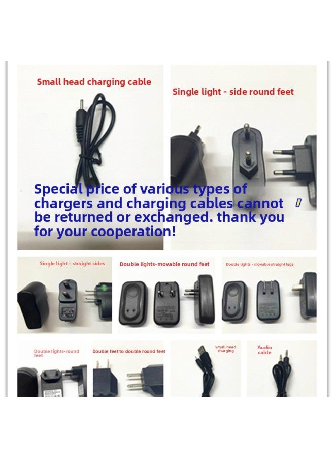 Elderly Mobile Phone USB Power Adapter 5V 500 MA Mosquito Lamp Charger 1A Variable Lamp Travel Charging Head-Color:Single Light - Straight Sides  - Image 2