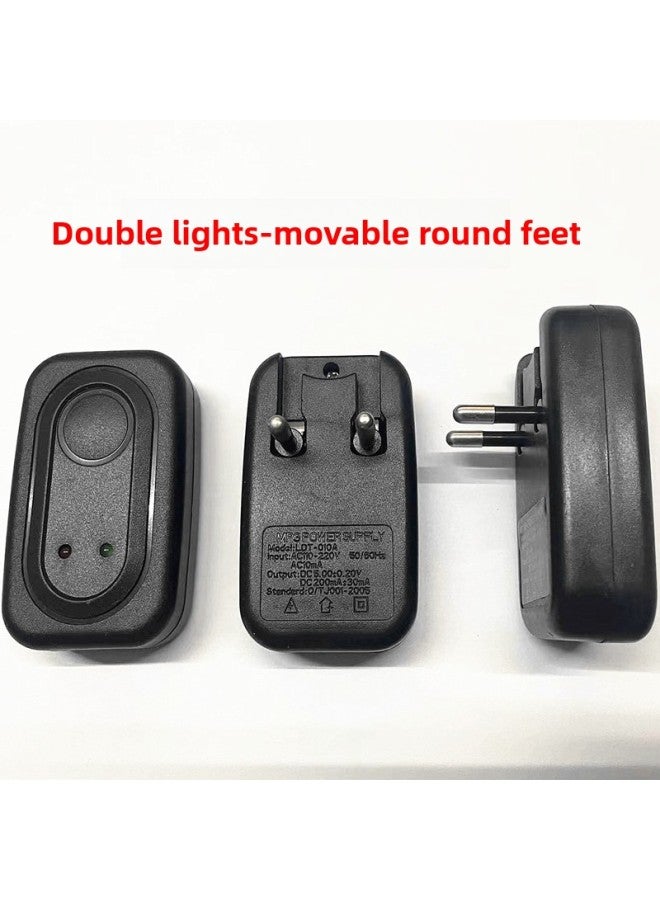 Elderly Mobile Phone USB Power Adapter 5V 500 MA Mosquito Lamp Charger 1A Variable Lamp Travel Charging Head-Color:Single Light - Straight Sides  - Image 4