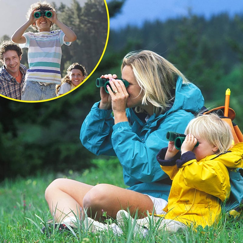 ESSENSON Binoculars for Kids Toys Gifts for Age 3-12 Years Old Boys Girls Kid Telescope Outdoor Toys for Sport and Outside Play Hiking, Bird Watching, Travel, Camping, Birthday Presents (Forest Green) - Image 4
