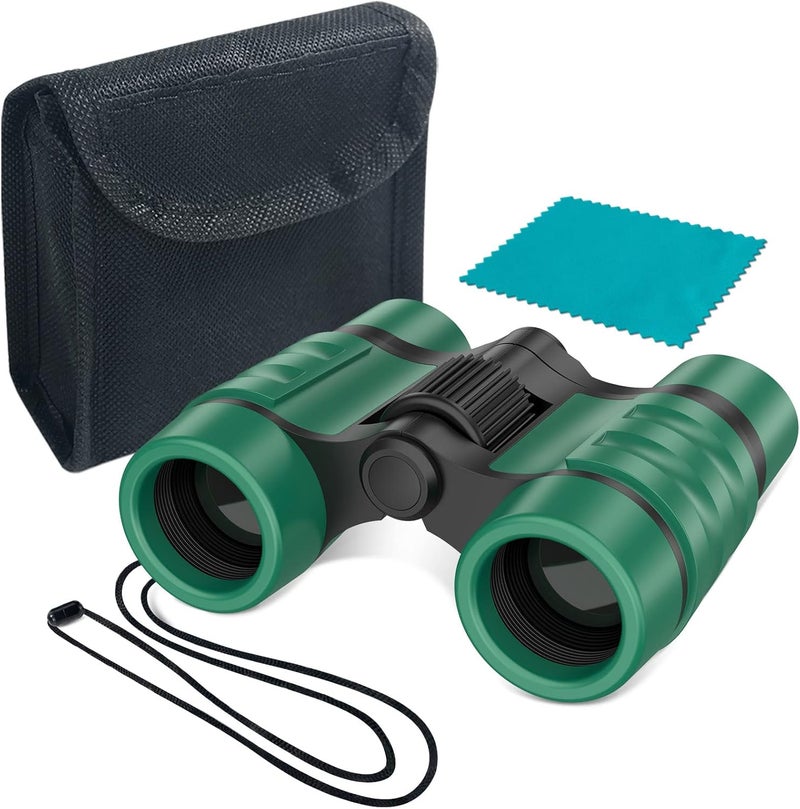 ESSENSON Binoculars for Kids Toys Gifts for Age 3-12 Years Old Boys Girls Kid Telescope Outdoor Toys for Sport and Outside Play Hiking, Bird Watching, Travel, Camping, Birthday Presents (Forest Green) - Image 1