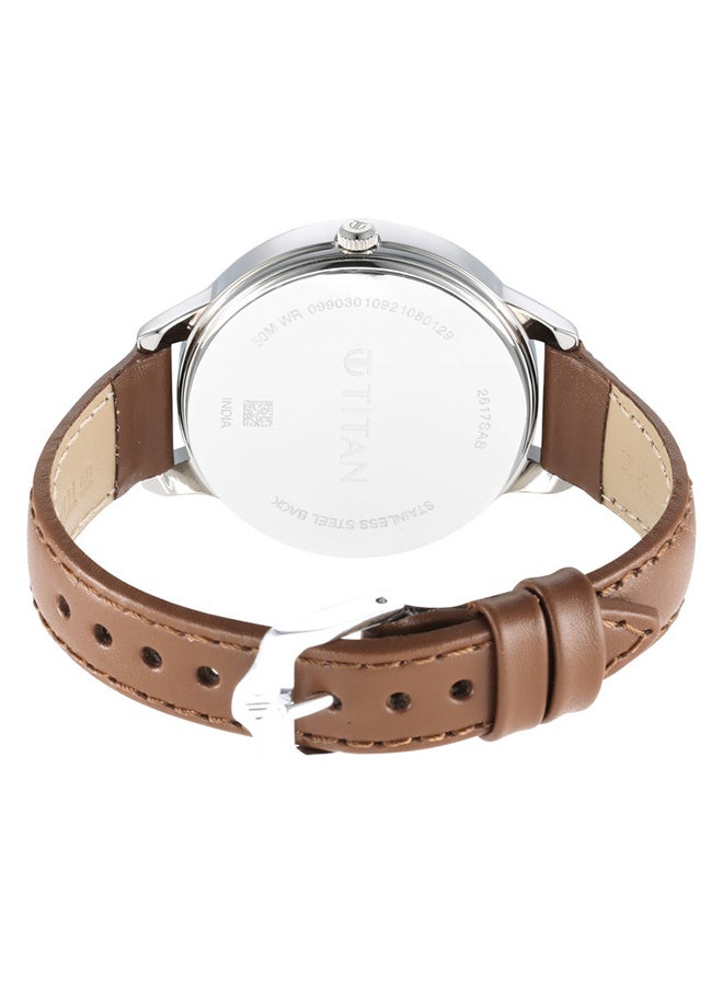 TITAN Leather Analog Wrist Watch 2617SL05 - Image 5