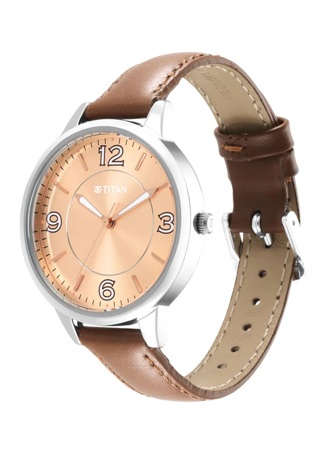 TITAN Leather Analog Wrist Watch 2617SL05