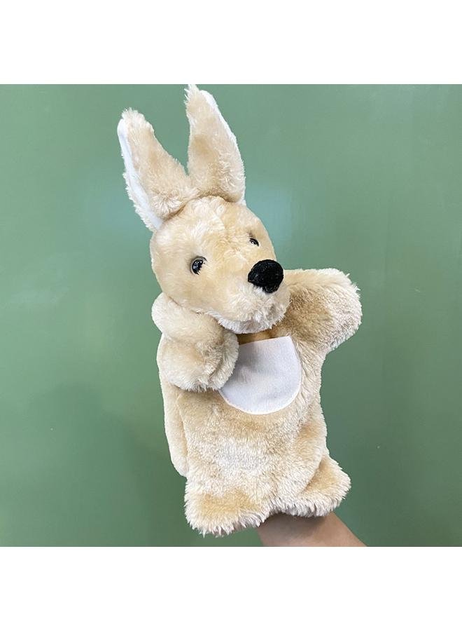 الأزرق جي دبليو دمية جديدة قطيفة للأطفال لعبة الكنغر الصغير يبحث عن قصة الأم الطفل دمى الحيوان وكيل التعليم قبل المدرسي - Image 2