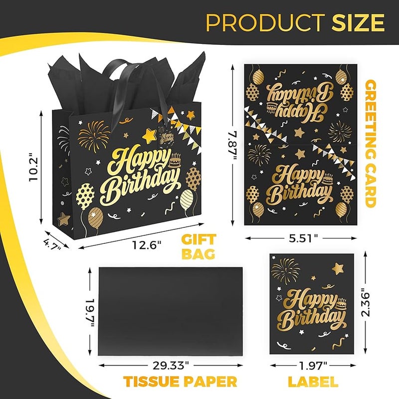 Sipthene Black Birthday Gift Bag - Image 3