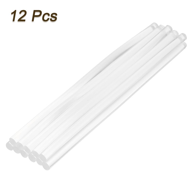 uxcell Mini Hot Glue Sticks for Glue Gun 7mm x 200mm Clear 12pcs - Image 3
