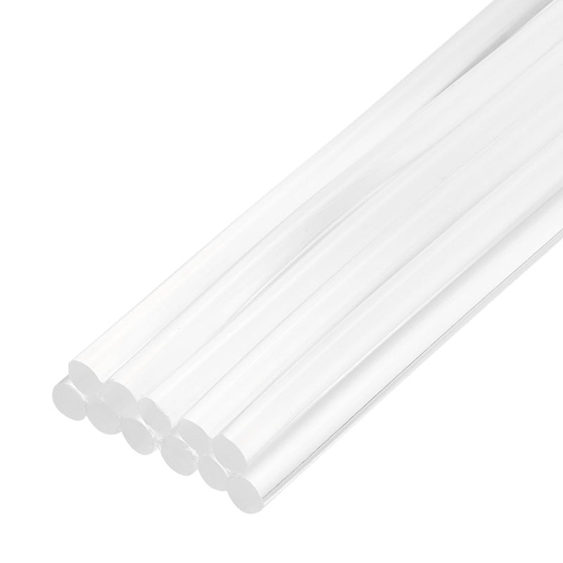 uxcell Mini Hot Glue Sticks for Glue Gun 7mm x 200mm Clear 12pcs - Image 1