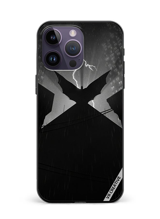 VR CREATIVE غطاء حماية لجهاز آبل آيفون 15 برو ماكس بتصميم باتمان AMOLED متعدد الألوان - Image 1