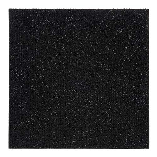 Achim Nexus Self Adhesive 12-Inch Carpet Floor Tiles, 12 Tiles - 12" x 12", Jet Black - Peel & Stick, DIY Flooring for Kitchen, Dining Room, Bedrooms & Bathrooms by Achim Home Decor - Image 1