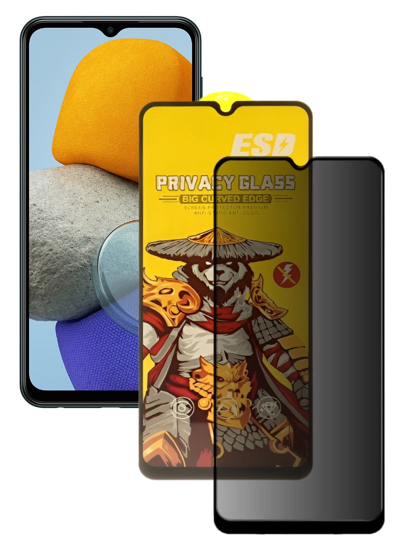 ESD Tempered Dustproof Privacy Glass Screen Protector Compatible For Samsung Galaxy M23 5G - Image 1