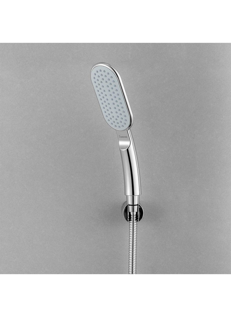 homeworks HomeWorks Gulmarg ABS Plastic MultiFunction Rain And Mist Spray Hand Shower Head With 15 Meter Stainless Steel Flexible Hose Pipe And ABS Wall Hook Chrome Finish Set of 1  - Image 5