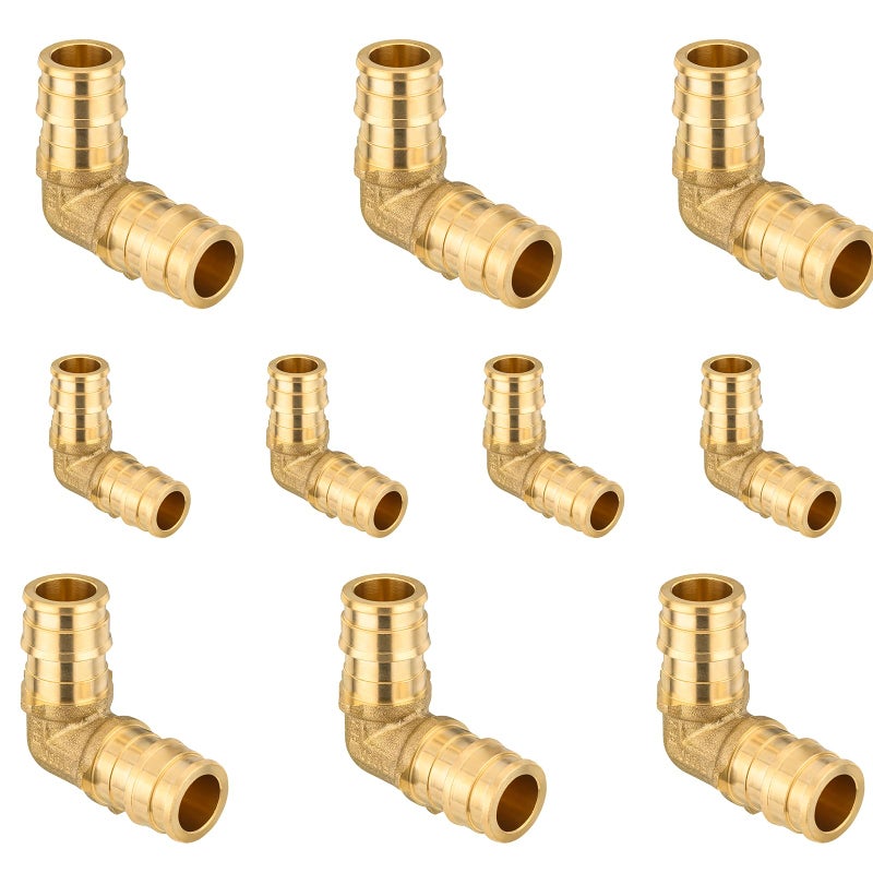 GUOFIS 12Inch PEXA Expansion FittingsF1960 Brass ElbowPEX Expansion Fittings Elbow For Pex A Tubing10 PACKPEX1960033 - Image 2