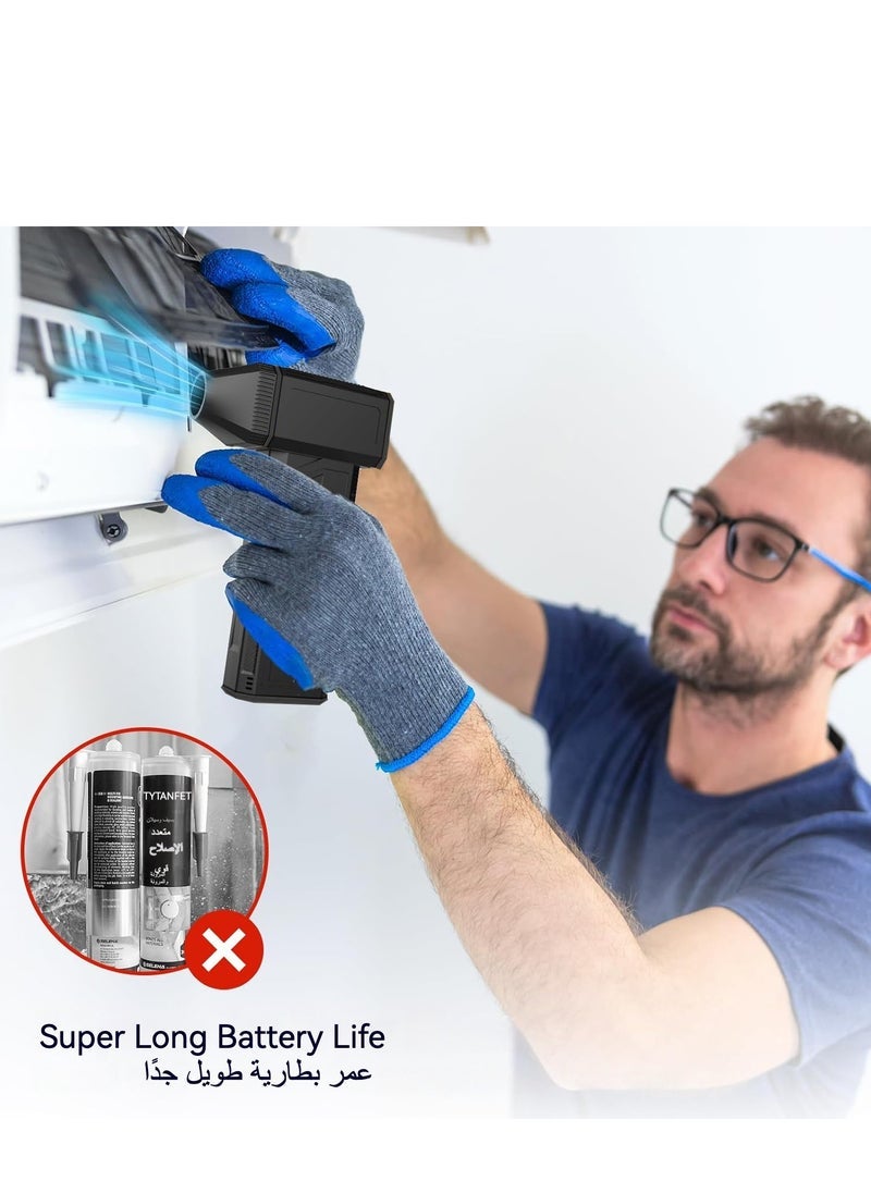 ELTRAZONE Electric Air Duster Handheld Blower Fan – 130000 RPM Jet Dry Blower with Turbo Motor – Portable Super Jet Fan Air Duster for Car Detailing, PC Cleaning, Keyboard, Camping  Outdoor Dust Removal – Cordless  Rechargeable - Image 5