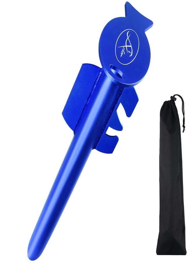 VEITHI 18 Inch Sand Anchor for Boat, Aluminum Spike Beach Anchor for Boats Lightweight and Non Rust, Winged Boat Anchor Keeps Watercraft Securely Anchored Near Shore, Beach or Shallow Water (Blue) - Image 1