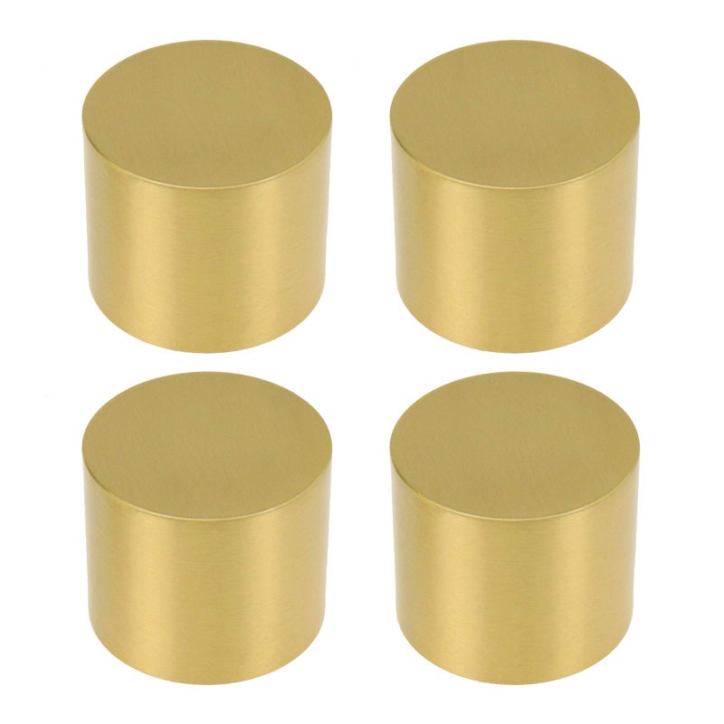 Geesatis 4 Pcs Copper Gold Furniture Pads Floor Protector Chair Feet Pad Table Leg Cap 14 x 12 inch  35 x 30 mm