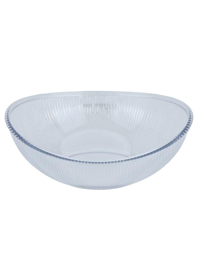 السيف  طبق تقديم بلاستيكي 32X25X12 سم 3.3 لتر شفاف - Image 1