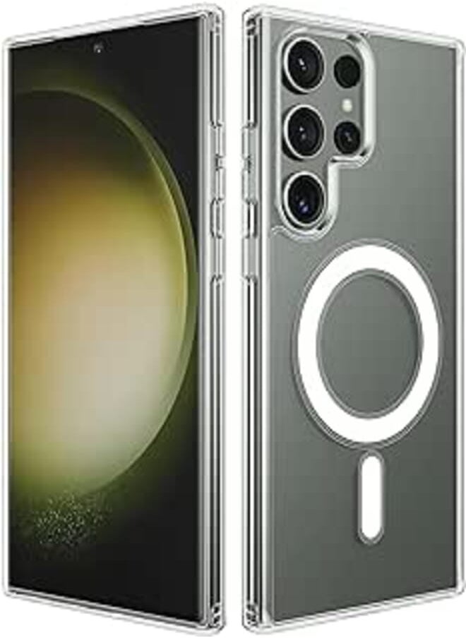 [ Samsung Galaxy s22 ultra ] Clear Case for Samsung Galaxy S22 Ultra, Compatible with Magsafe Charging, Ultra Thin Shockproof Protective Case for S22 Ultra (Clear)